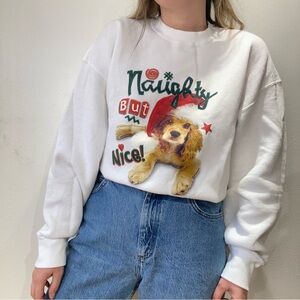Vintage Puppy Christmas Sweatshirt